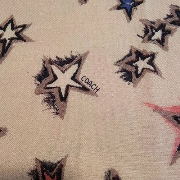 Coach Star Oversized Scarf/Wrap - Picture 2 of 3